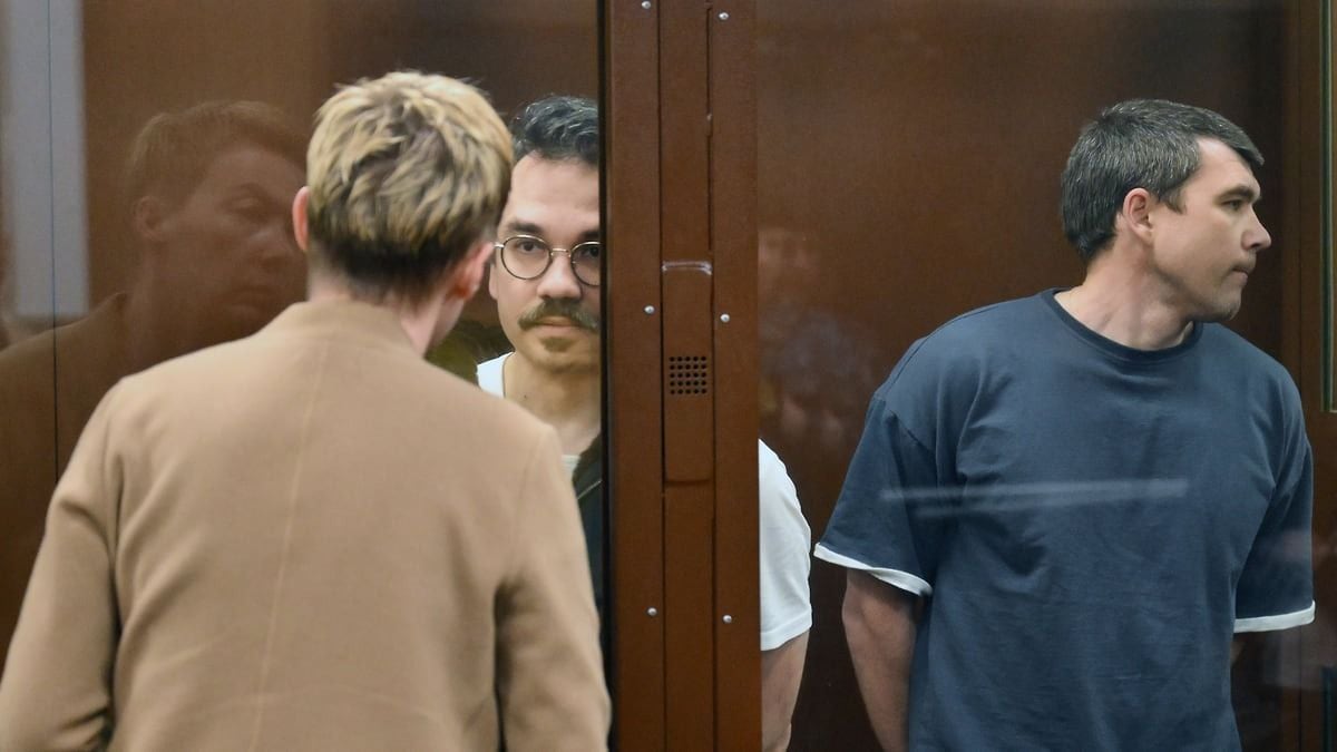 Андрей Болдорев и Игорь Семенов в Тверском районном суде Москвы.