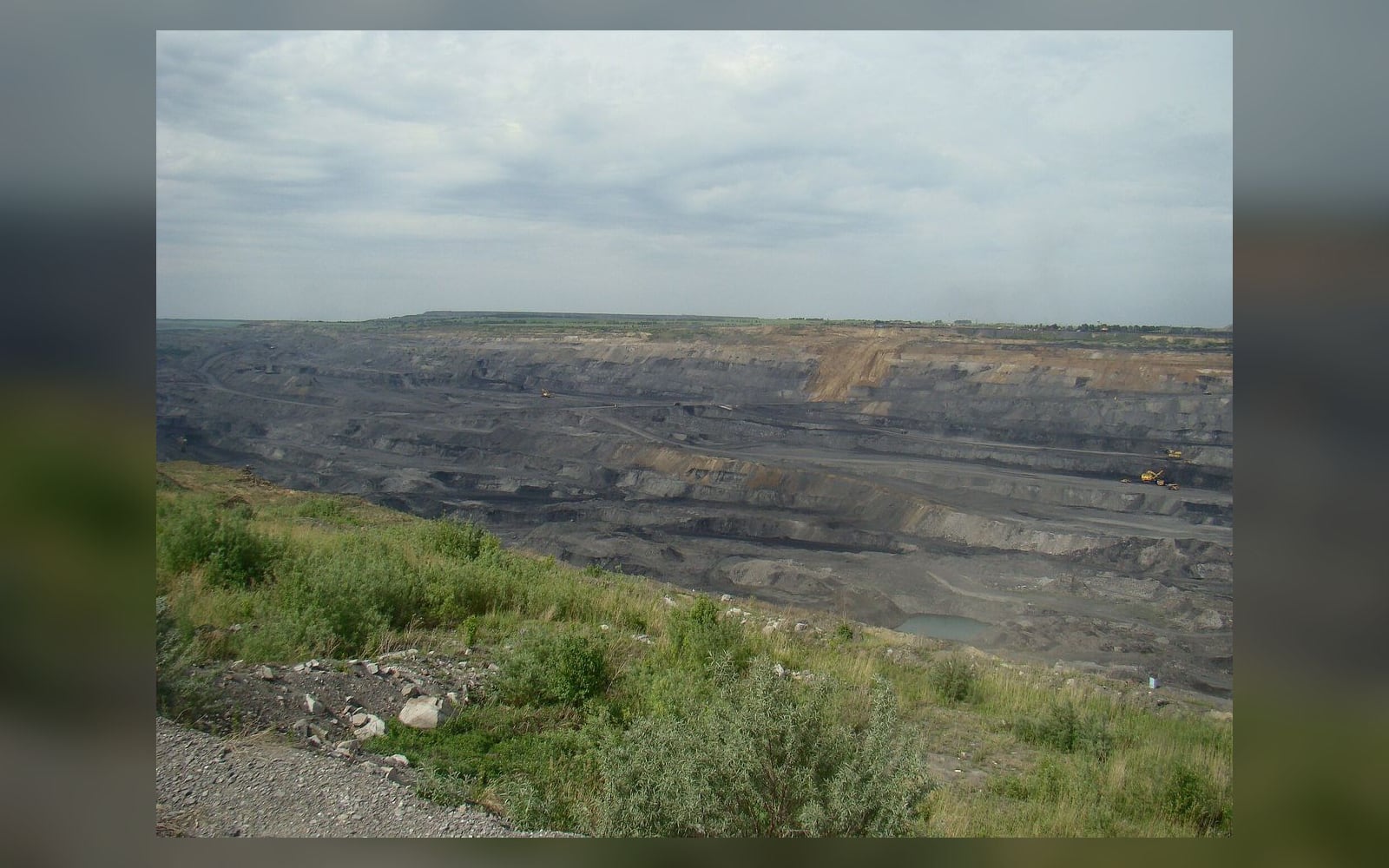 Угольный разрез в Кузбассе