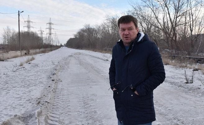 Сергей Ефимов на территории автоспорткомплекса «Трасса 74»