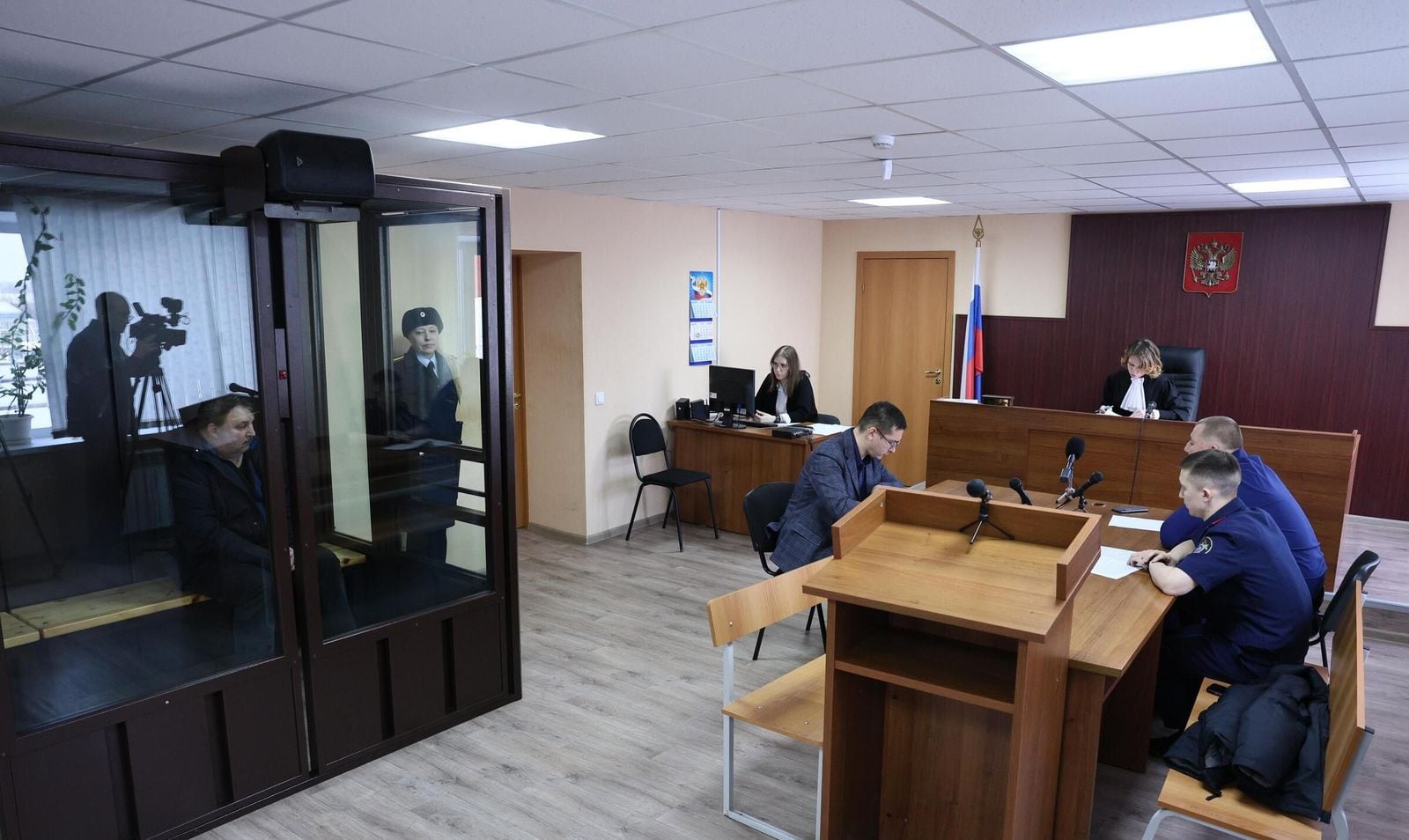 Роберт Шарафутдинов в зале суда