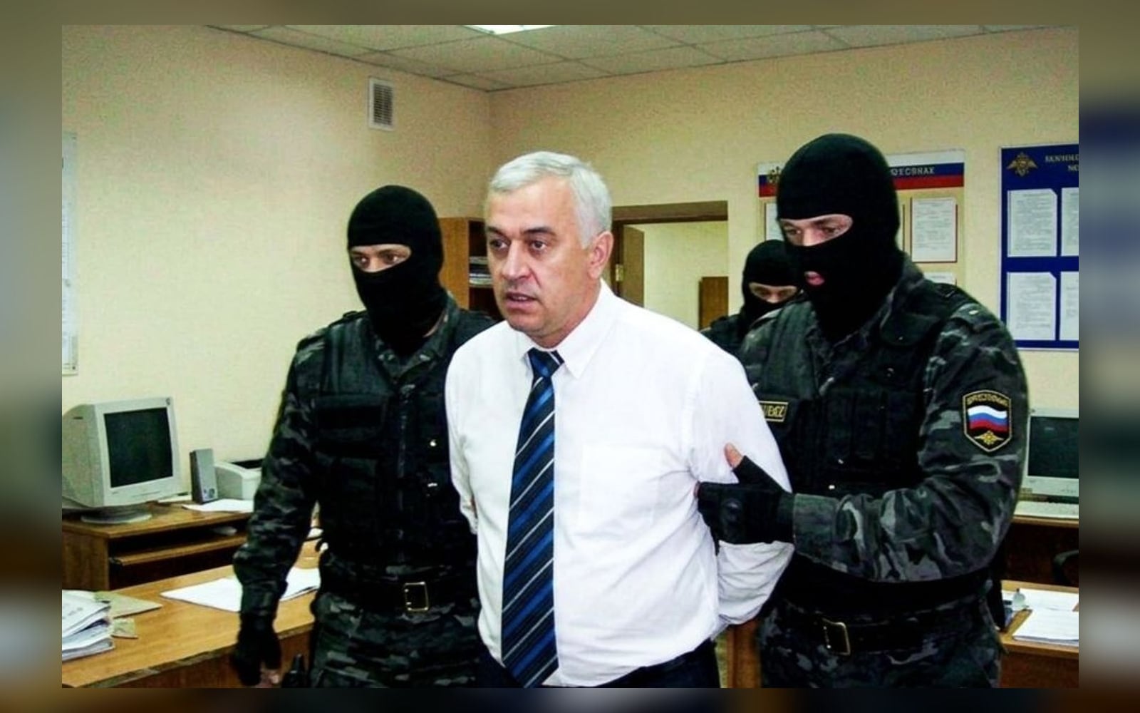 Рустам Шахбанов во время задержания