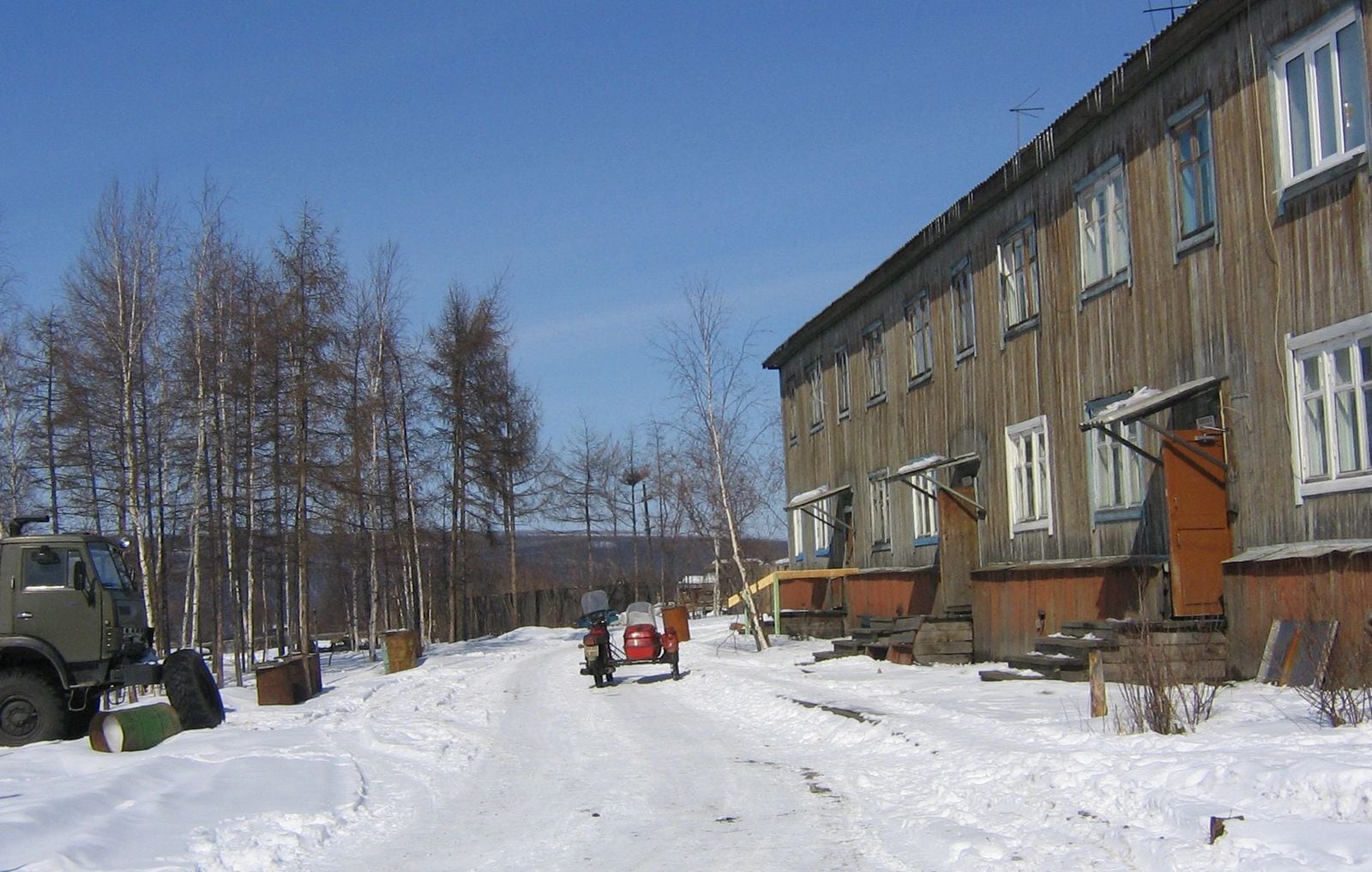 Улица Увачана в Туре зимой