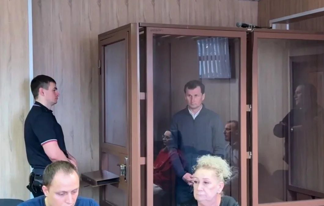 Андрей Коробка в зале суда, Краснодар