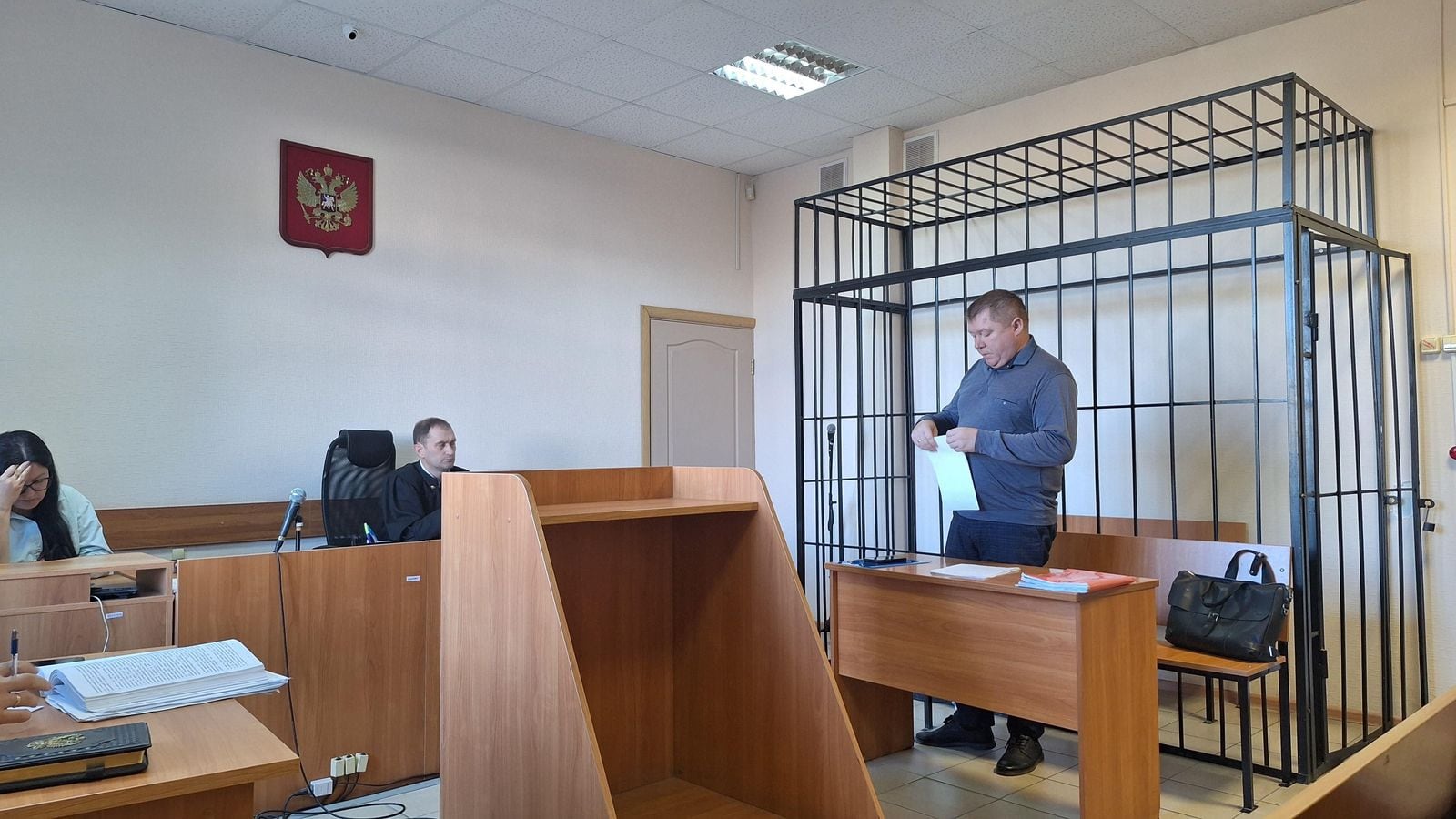 Александр Гонцов в зале Курганского городского суда