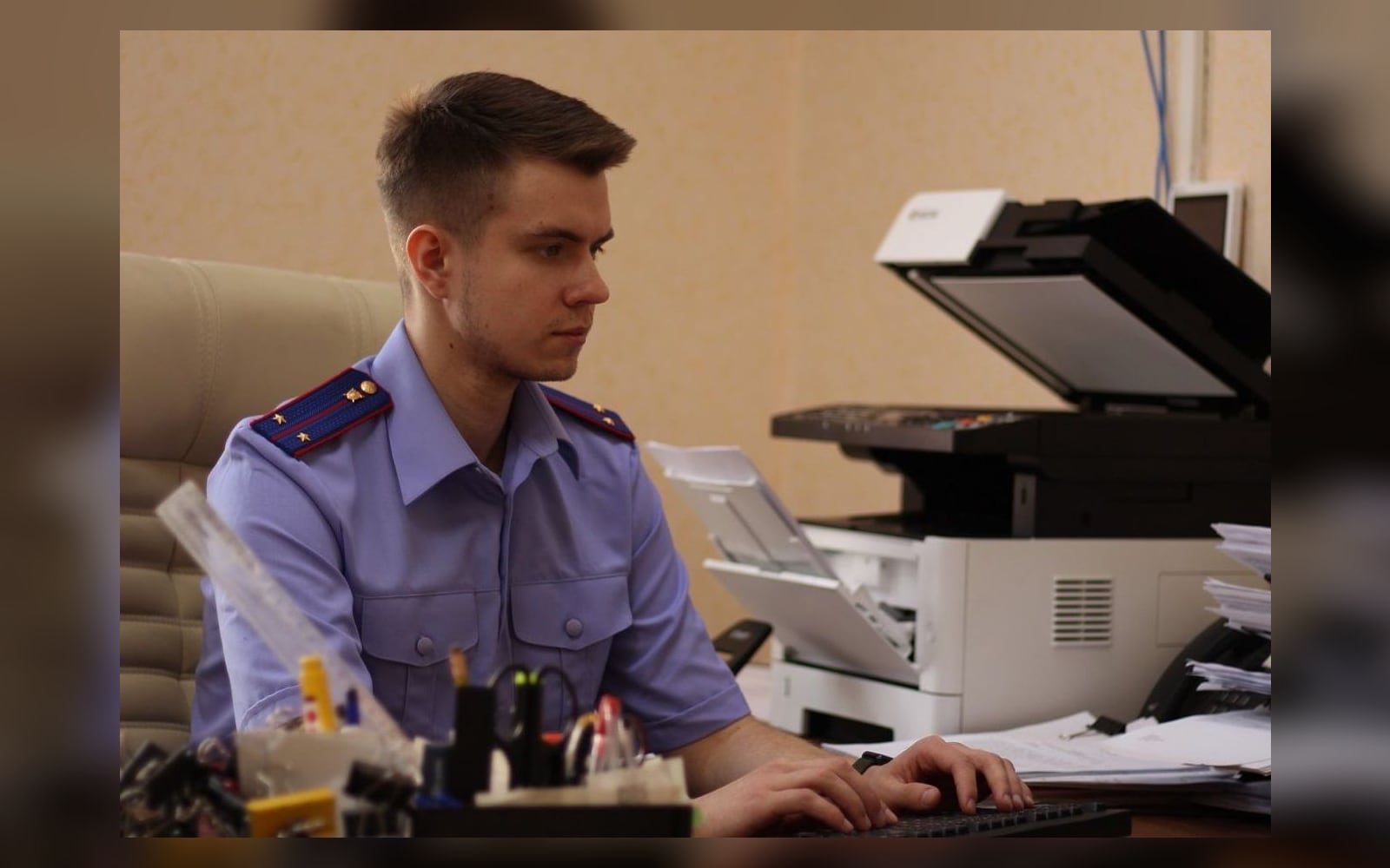 Следователь СК России по Самарской области за работой